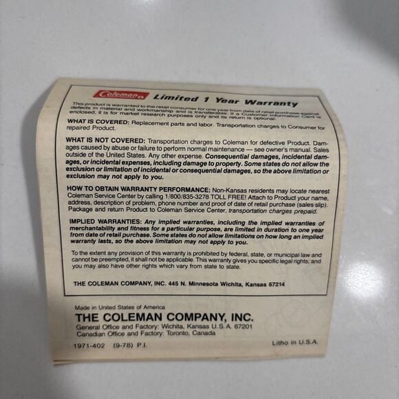 Coleman Inflate-All 150 Aluminum Air Compressor - Vintage, USA, Black - Picture 8 of 9